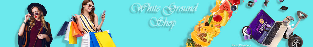 Banner of What Ground Shop showcasing digital products, trendy fashion, electronics, and fresh fruits
